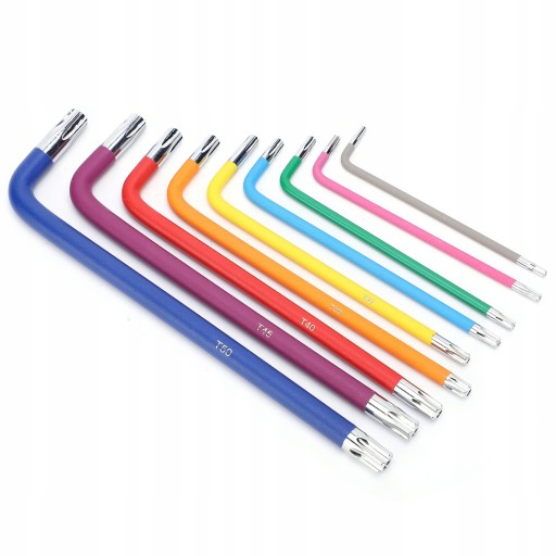 Шестигранные ключи TORX SECURITY 9 шт., комплекты