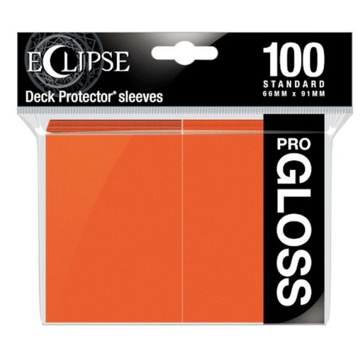 Koszulki na karty Ultra Pro Eclipse Pro Gloss 66x91mm pomarańczowe 100sztuk