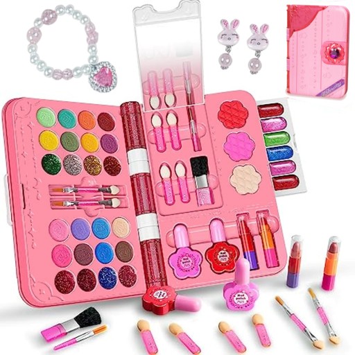 MAKEUP BOX МАКИЯЖ ДЛЯ ДЕВОЧКИ КОСМЕТИКА ДЛЯ МАКИЯЖА И НОГТЕЙ