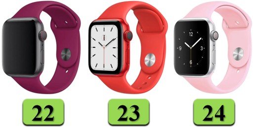 Apple Watch 2 3 4 5 6 7 8 9 10 SE 38 мм 40 мм 41 мм 42 мм 30 цветов