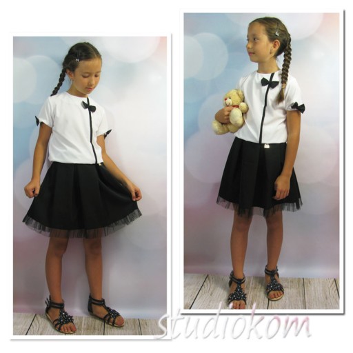 146 GALA SCHOOL юбка темно-синяя BS260