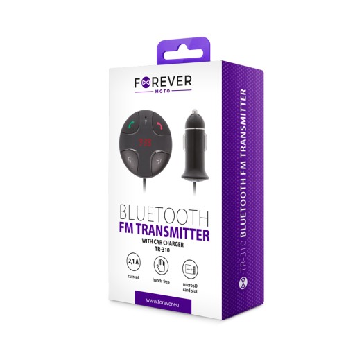 FM-передатчик Forever BLUETOOTH SD, 2 зарядных устройства USB