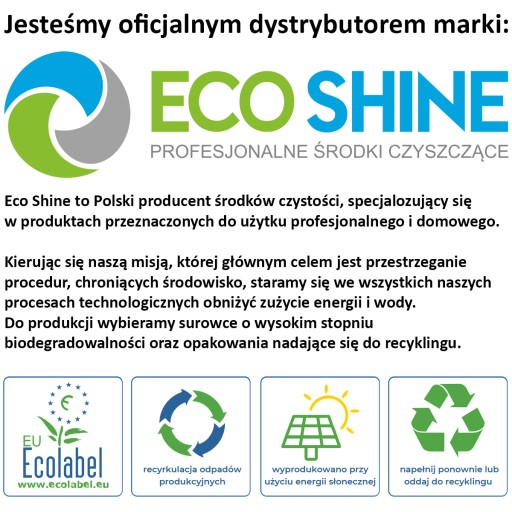 Płyn do nabłyszczania zabezpieczania gum plastików GUM&PLASTIC 1l ECO SHINE