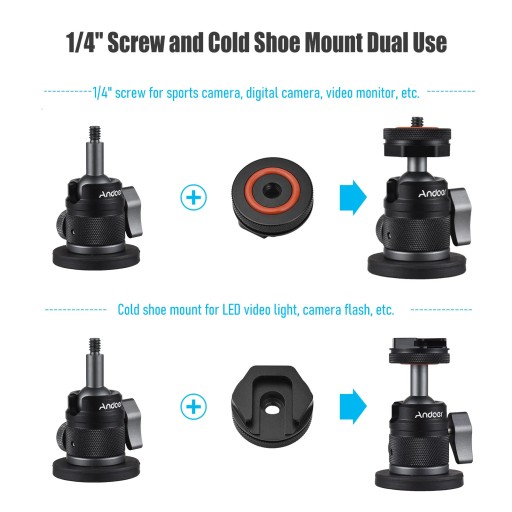 Магнитный держатель камеры с шаровой головкой для GoPro