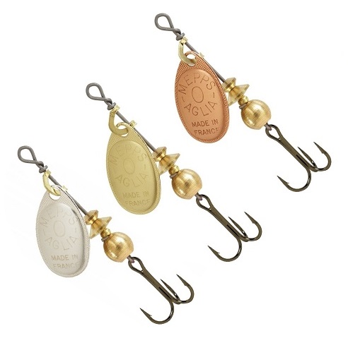 3 x MEPPS AGLIA Nr.0 / 2,5 gr SILVER GOLD COPPER