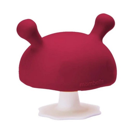 Mombella Mushroom Chimney Красный успокаивающий прорезыватель для зубов