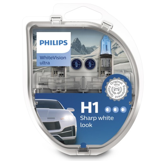 Philips Żarówki H1 White Vision Ultra 12/55 + W5W