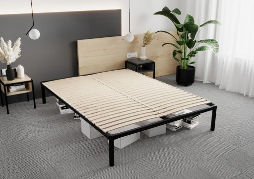 Металлическая металлическая рама самостоятельно 140x200 см. Металлическая кровать