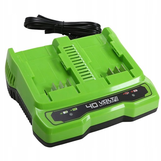 Ładowarka 40V 2x2A akumulatorów baterii Greenworks