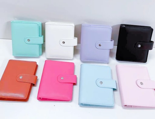 Блокнот A7 Macaron Color с 6 кольцами, кожаный вкладыш с клипсой из искусственной кожи