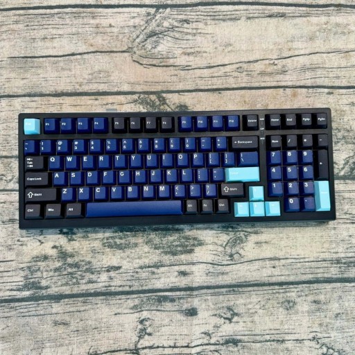 Клавиши для механической клавиатуры PBT Ocean Blue Profile Cherry, 129 шт.