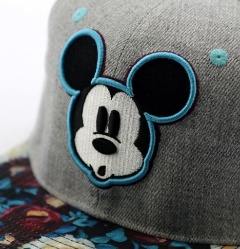 Бейсболка прямая молодежная MICKEY MOUSE Disney, с вышивкой 53-58см