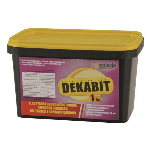 DEKABIT шпаклевка кровельная 1 кг, усиленная модификация СБС