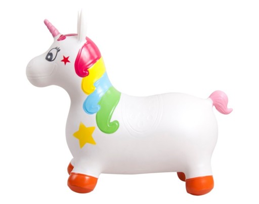 Джемпер детский резиновый UNICORN 60 см, белый с цветным, для прыжков с одной стороны на другую