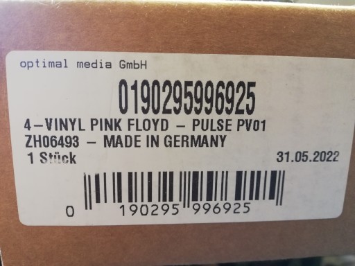 ++ PINK FLOYD Pulse 4LP