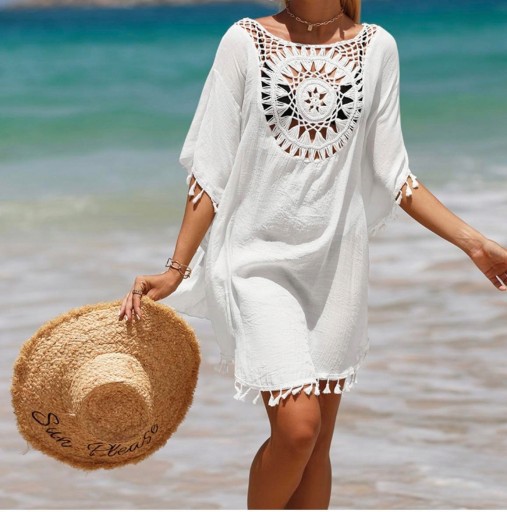 Pareo Tounic Boho Summer Dress Beach Peach Cape для воздушного пляжа