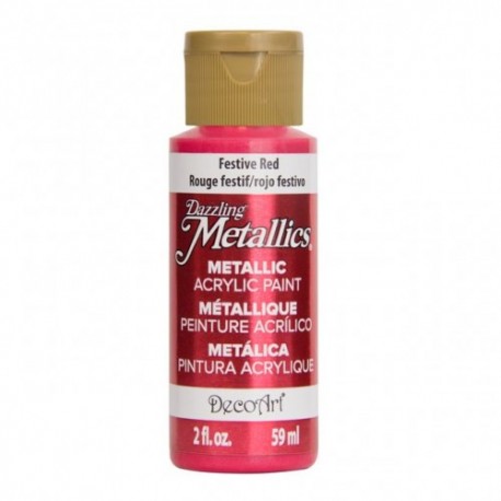 КРАСКА МЕТАЛЛИК Dazzling Metallics - Festive Red - красный