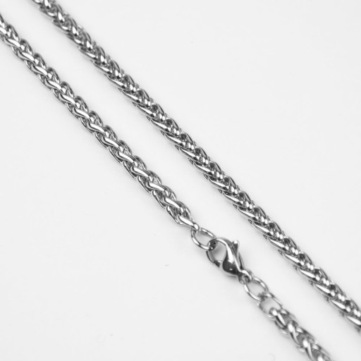 СЕРЕБРЯНЫЙ ТИТАНОВЫЙ КУЛОН ЖЕТОН WAVE XL КОНЬЯК + ЦЕПЬ И КОРОБКА