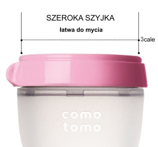 Comotomo Силиконовая бутылочка Антиколик 150мл 2 шт.