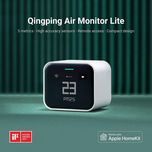 Детектор дыма Qingping Air Monitor Lite Bluetooth-подключение, подключение к