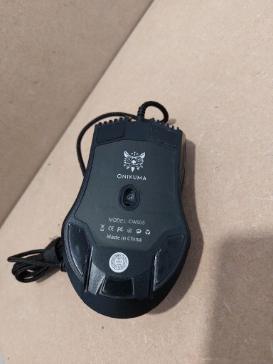 Проводная игровая мышь, подсветка, черная Onikuma CW905