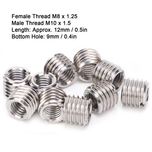 TULEJKI ZERWANY NAPRAW GWINT M8X1.25X12MM