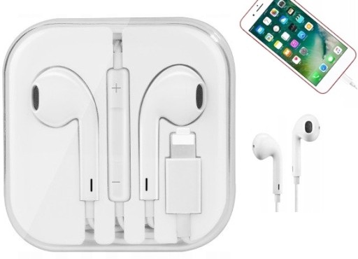 Проводные наушники-вкладыши для iPhone Apple Lightning с микрофоном