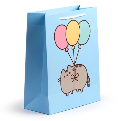 СУМКА PUSHEEN для подарков, сувениров с открыткой 33х26х12см СРЕДНЯЯ