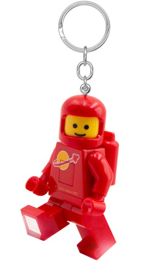 LEGO BRELOK LATARKA LED SPACE CLASSIC ASTRONAUTA SPACEMAN CZERWONY RED