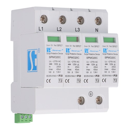 ОГРАНИЧИТЕЛЬ ПЕРЕНАПРЯЖЕНИЯ SPAMEL T2 4P 20kA SPMO20C\4P
