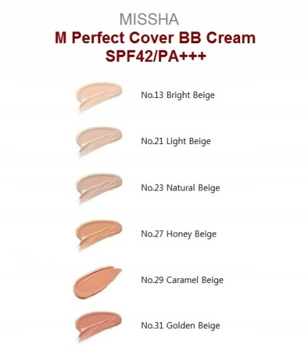 50 мл Missha BB Perfect Cover Натуральный бежевый № 23