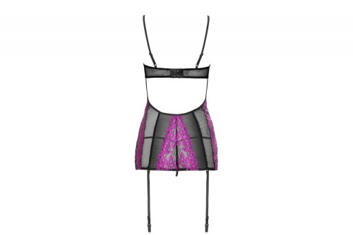 Черный корсет с кружевом Стринги Sexy L/XL