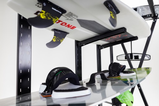 Свободно стоящая стальная подставка для спортивного инвентаря - Wave Stand - большая!