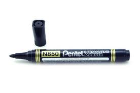ПЕРМАНЕНТНЫЙ КРУГЛЫЙ МАРКЕР PENTEL N850 ЧЕРНЫЙ