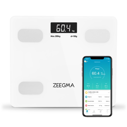 Аналитические напольные весы ZEEGMA Gewit 17в1 до 200 кг БЕЛОЕ применение