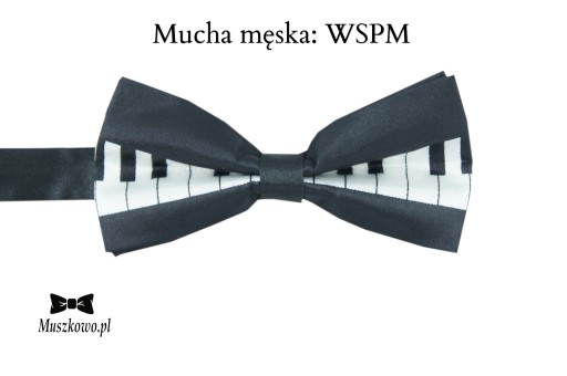 Szelki i muszka męska SZACHOWNICA BIAŁO-CZARNE