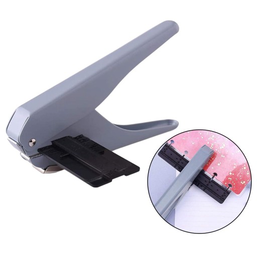 Hole Punch, 10 Sheets Capacity Mushroom Gray