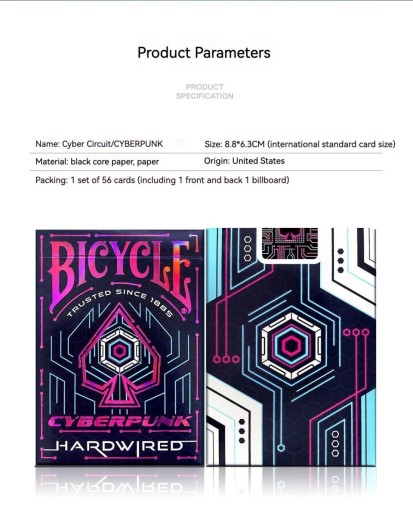 Набор из 3 карточек для велосипедов Cyberpunk Cybercity/Cybernetic/Hardwired
