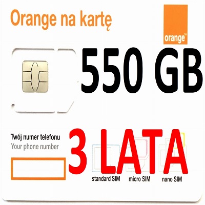 ИНТЕРНЕТ СТАРТЕР НА БЕСПЛАТНУЮ КАРТУ ORANGE 550 ГБ 3 ГОДА