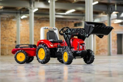 FALK RED ТРАКТОР С ПЕДАЛАМИ ПРИЦЕП ЦЕПНОЙ ПРИВОД НА 3 ГОДА БОЛЕЕ 3 ГОДА