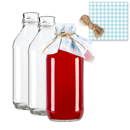 10x butelki KUBUŚ 330 ml na przetwory soki ZESTAW