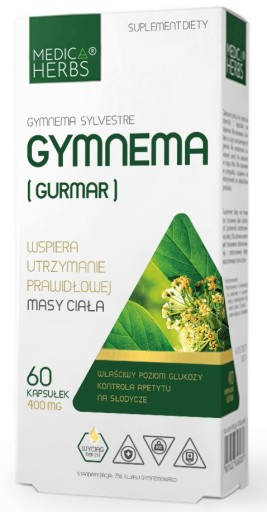 Medica Herbs GYMNEMA GURMAR 60Kap KONTROLA APETYTU