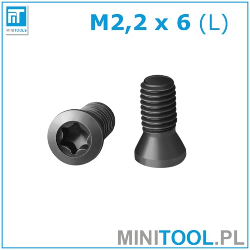 Винт M2.2x6 TORX для инструментов с ЧПУ класса 12.9
