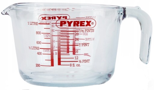 Miarka spożywcza dzbanek ze skalą 1L PYREX z miarą