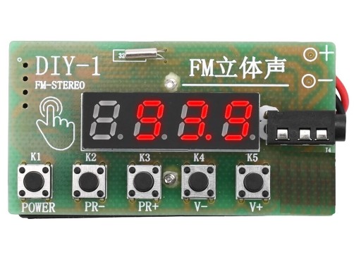 Radio FM Cyfrowe z wyświetlaczem led diy kit
