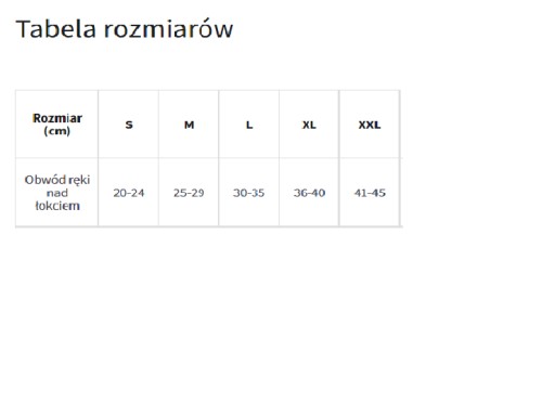 OPASKA ELASTYCZNA NA ŁOKIEĆ STABLIZATOR ORTEZA L