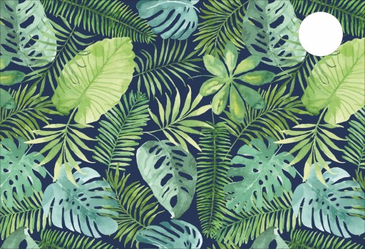 Podkładka na biurko micke 73x50 liście monstera