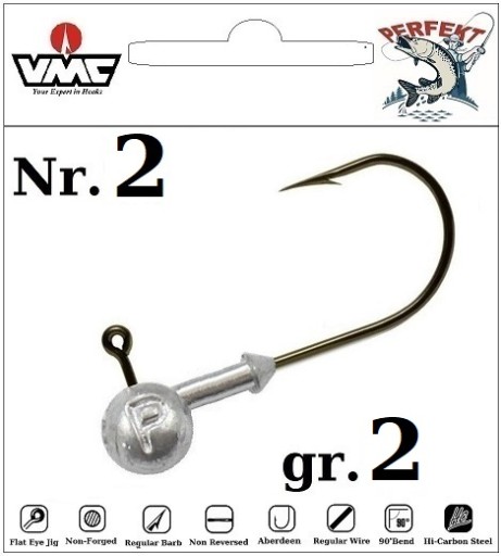 JIG PERFEKT на крючок VMC №2 - 2 гр.