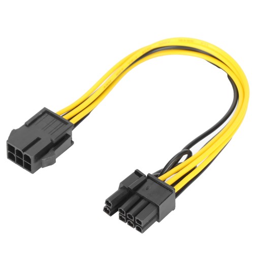 10 шт. адаптер PCIE с 6-контактного на 8 (6 2)-контактный