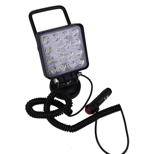 Lampa LEDOWA kwadratowa LED z magnesem 48W 12-24V